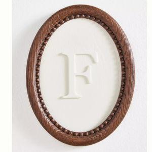 Emery Wood Monogram Gallery Wall Charm; "F"