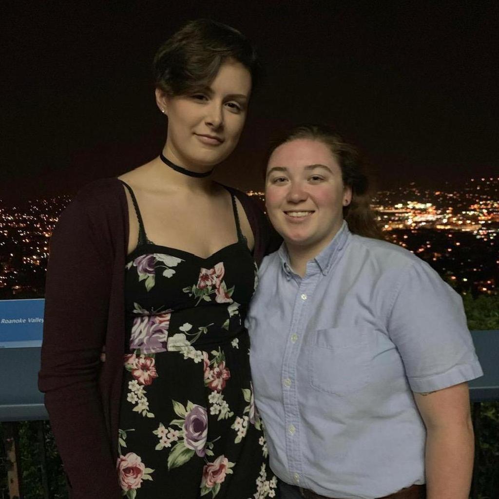 Our first official date. This pic was taken at the Roanoke Star.