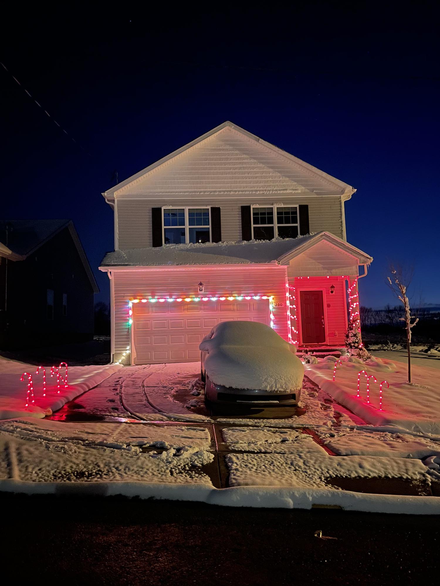 We got to move in just in time for Christmas!