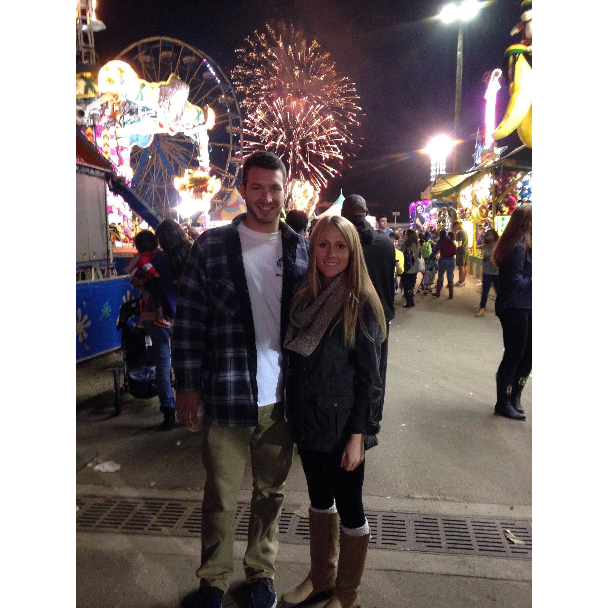 Our first "date" to the NC State Fair when Johnnie wanted to ask me to be his girlfriend!!