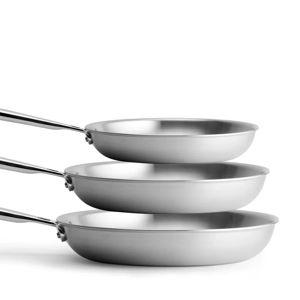 Premium Stainless Steel Skillet for Every Kitchen | Misen - 8+10+12