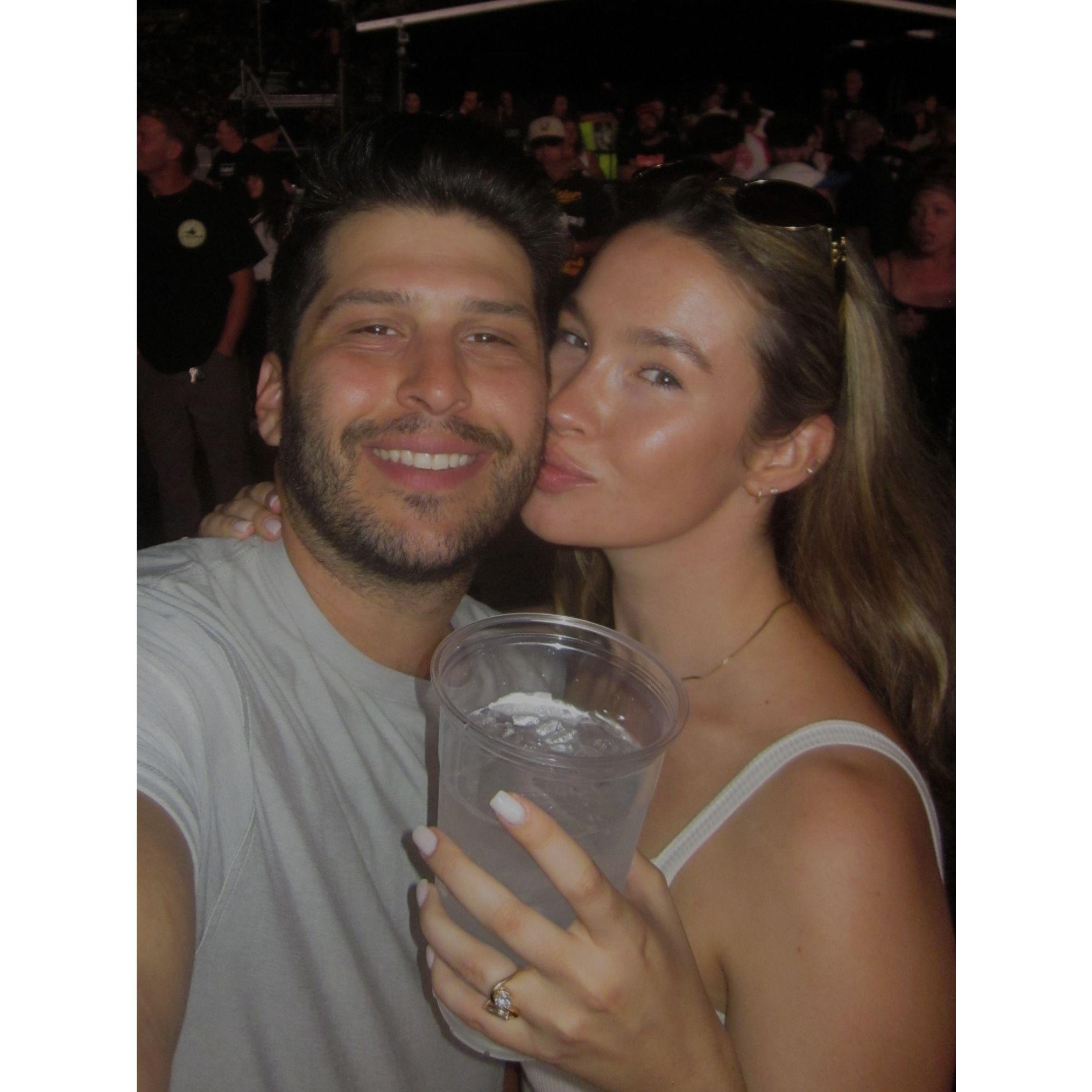 Sopa surprised Gavin with Oasis concert tickets and the next day he bought her ring!