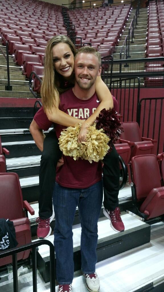 One of the first times Jared saw Kierstin dance at an FSU Basketball game