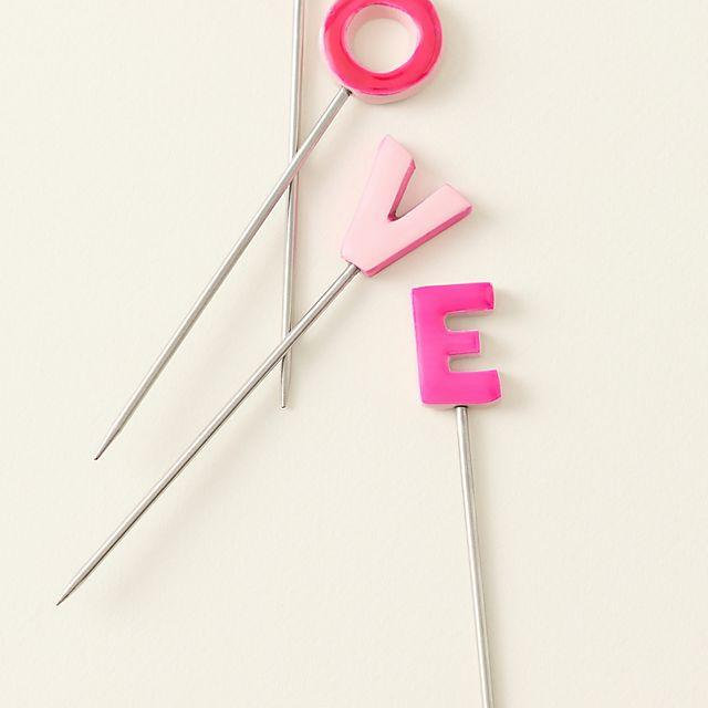 Valentine's Day Cocktail Picks, Set of 4