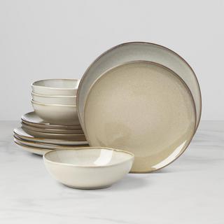 Organic Shades 12-Piece Dinnerware Set, Service for 4
