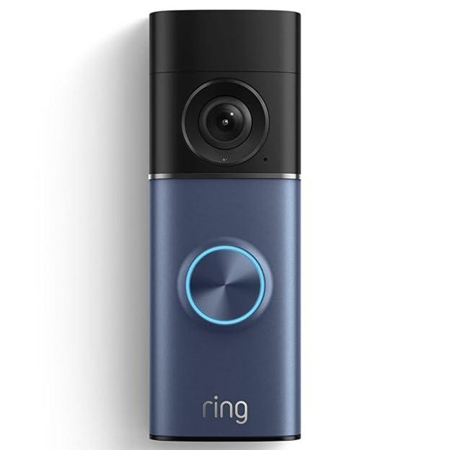 Ring Wired Doorbell Pro, (Newest Model) — Retinal 4K with wide-angle video, 10x Enhanced Zoom, and Low-Light Sight, Polished Night Navy
