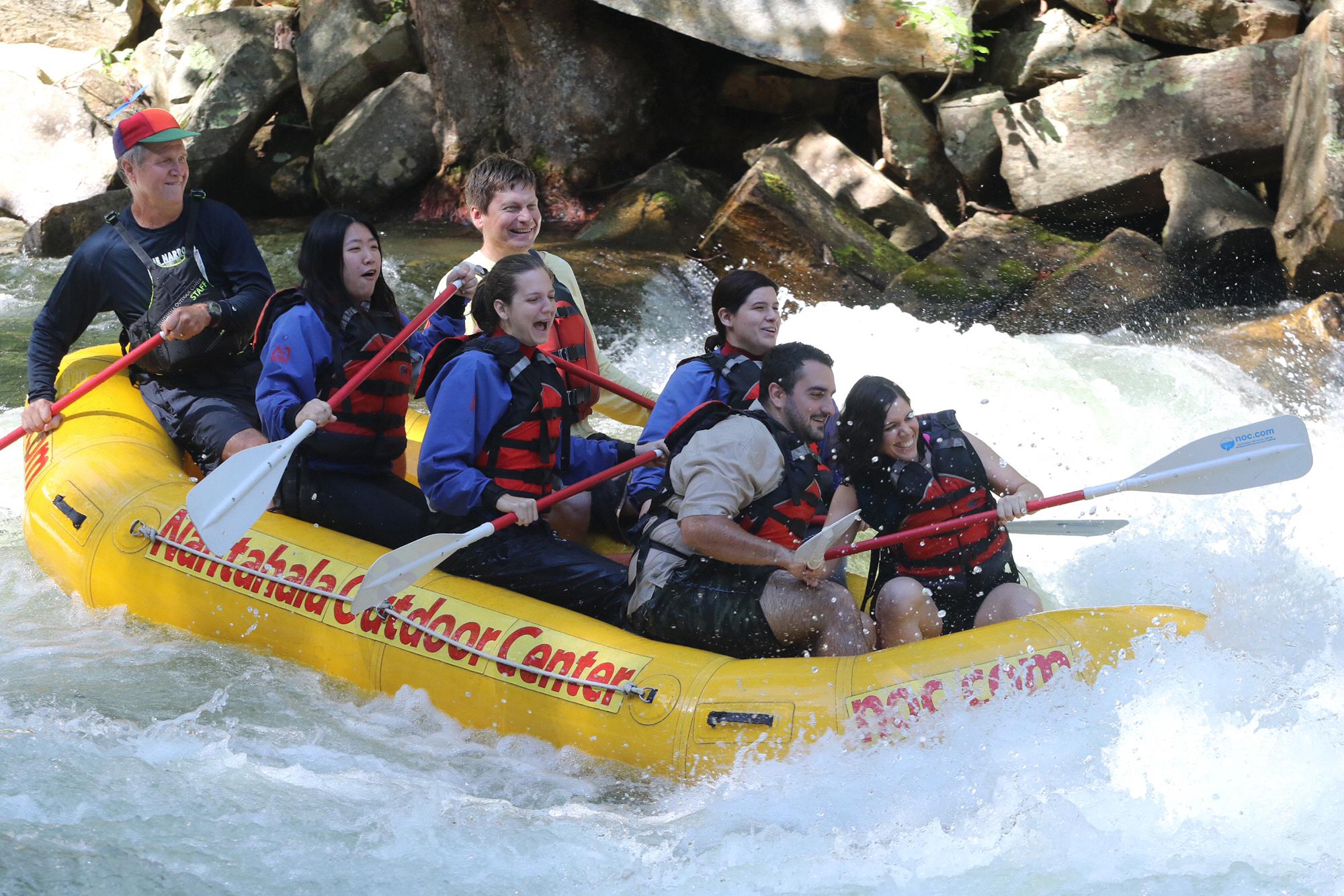 We went white water rafting in the Nantahala river with the coolest guide ever, Scott Ware