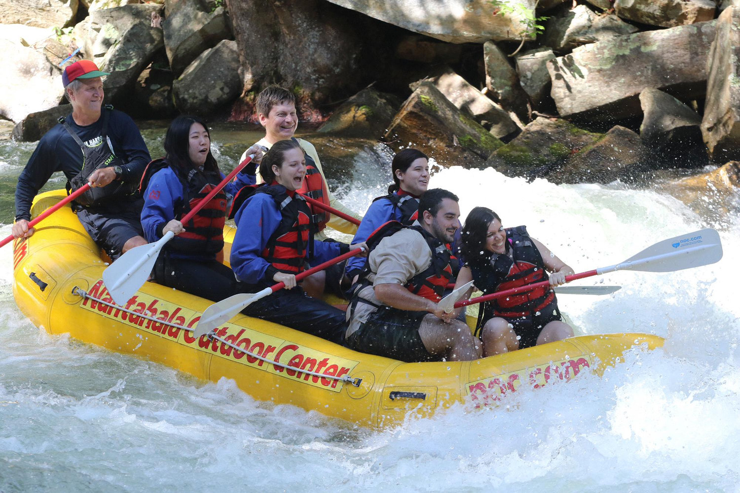 We went white water rafting in the Nantahala river with the coolest guide ever, Scott Ware