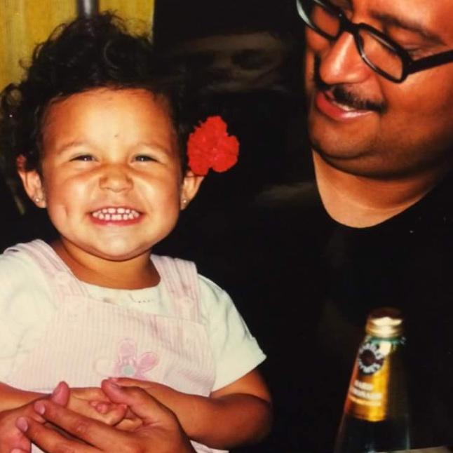 Arriana & her super cool father, Fernando