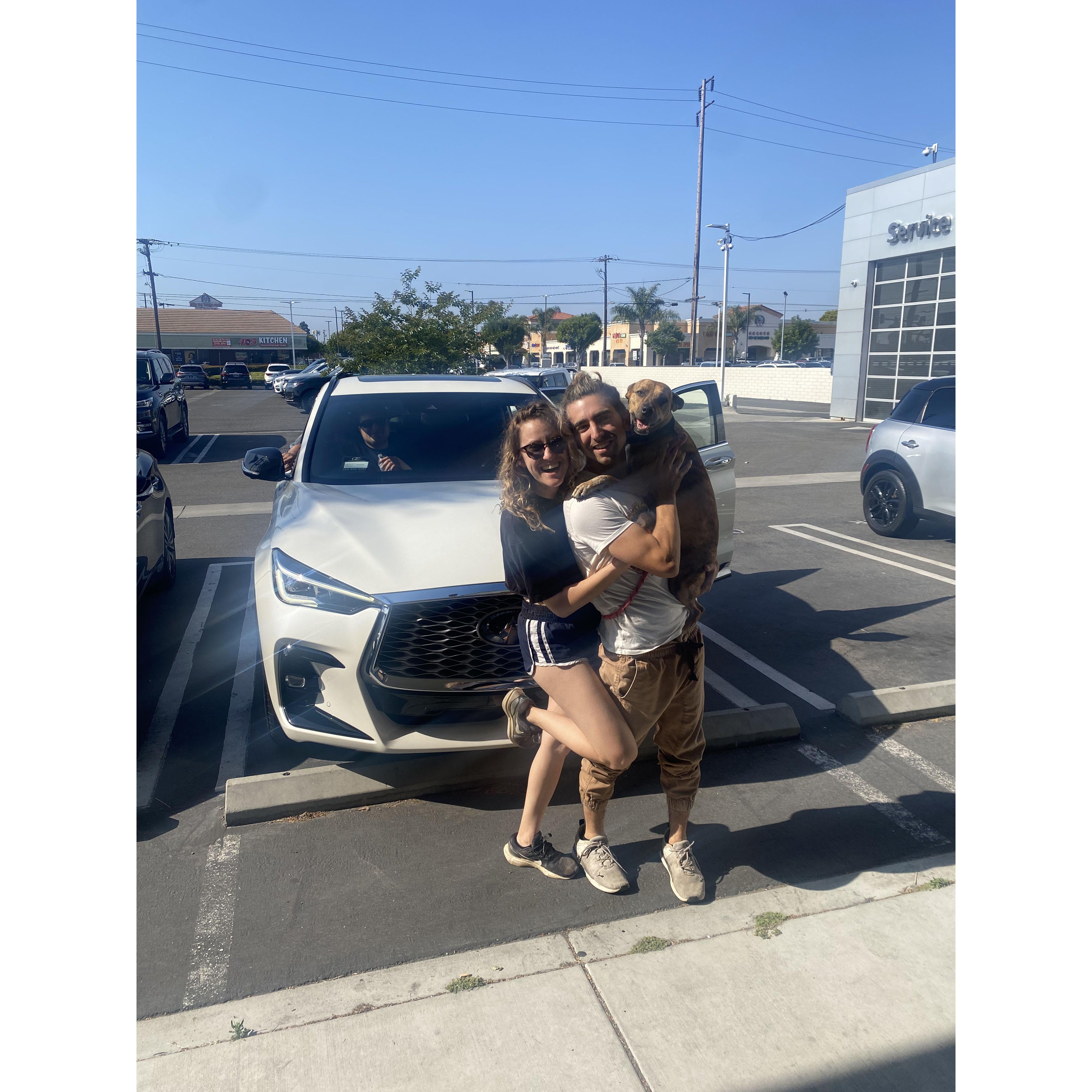 Evan buying his new car