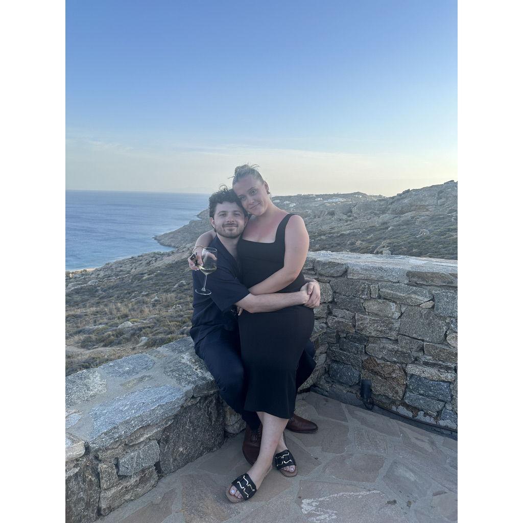 The Bride and Groom in Greece!