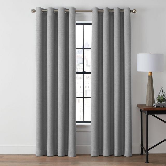 Brookstone® Zadie 84-Inch Grommet Blackout Window Curtain Panel in Slate Grey