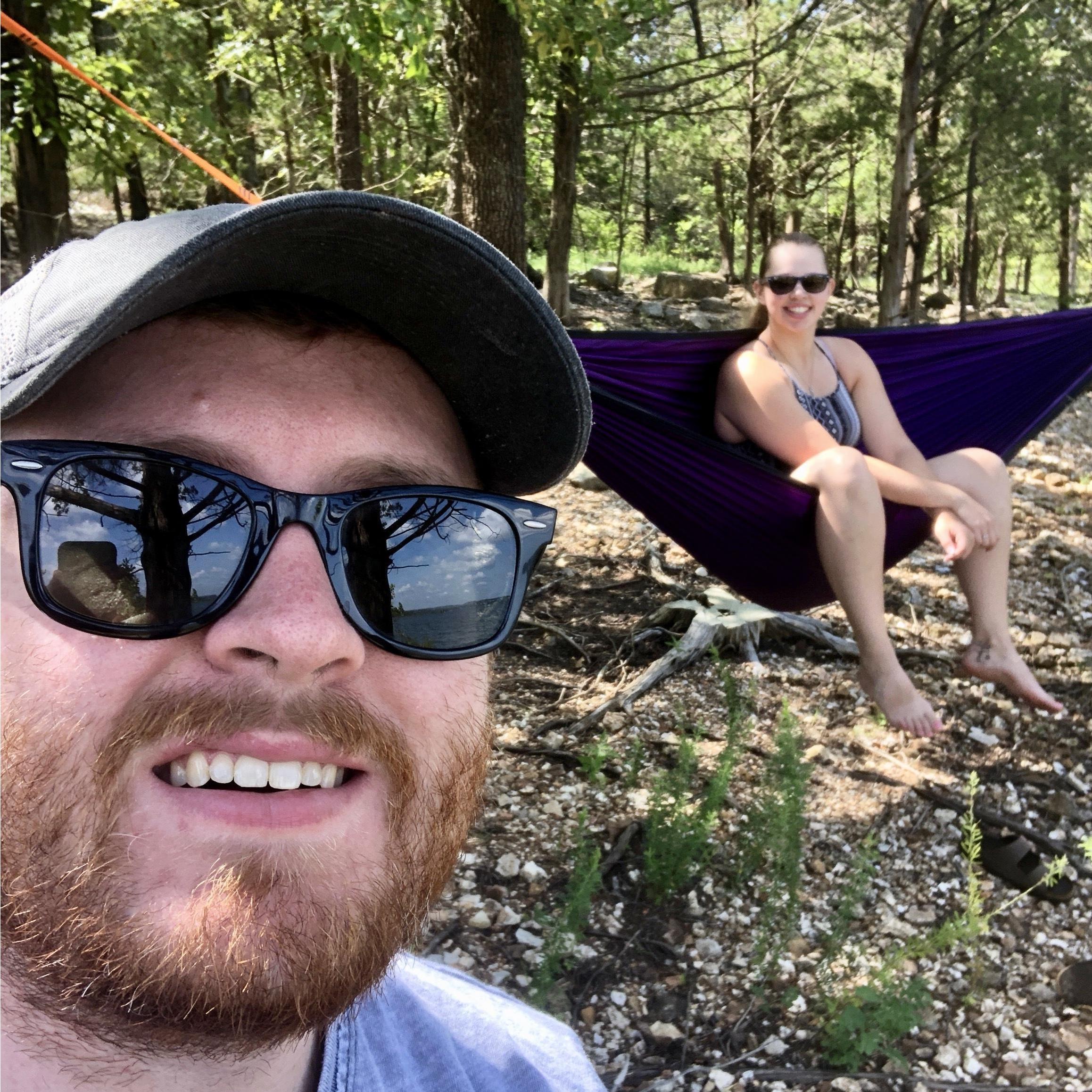 One of our favorite past times is hammocking with each other!