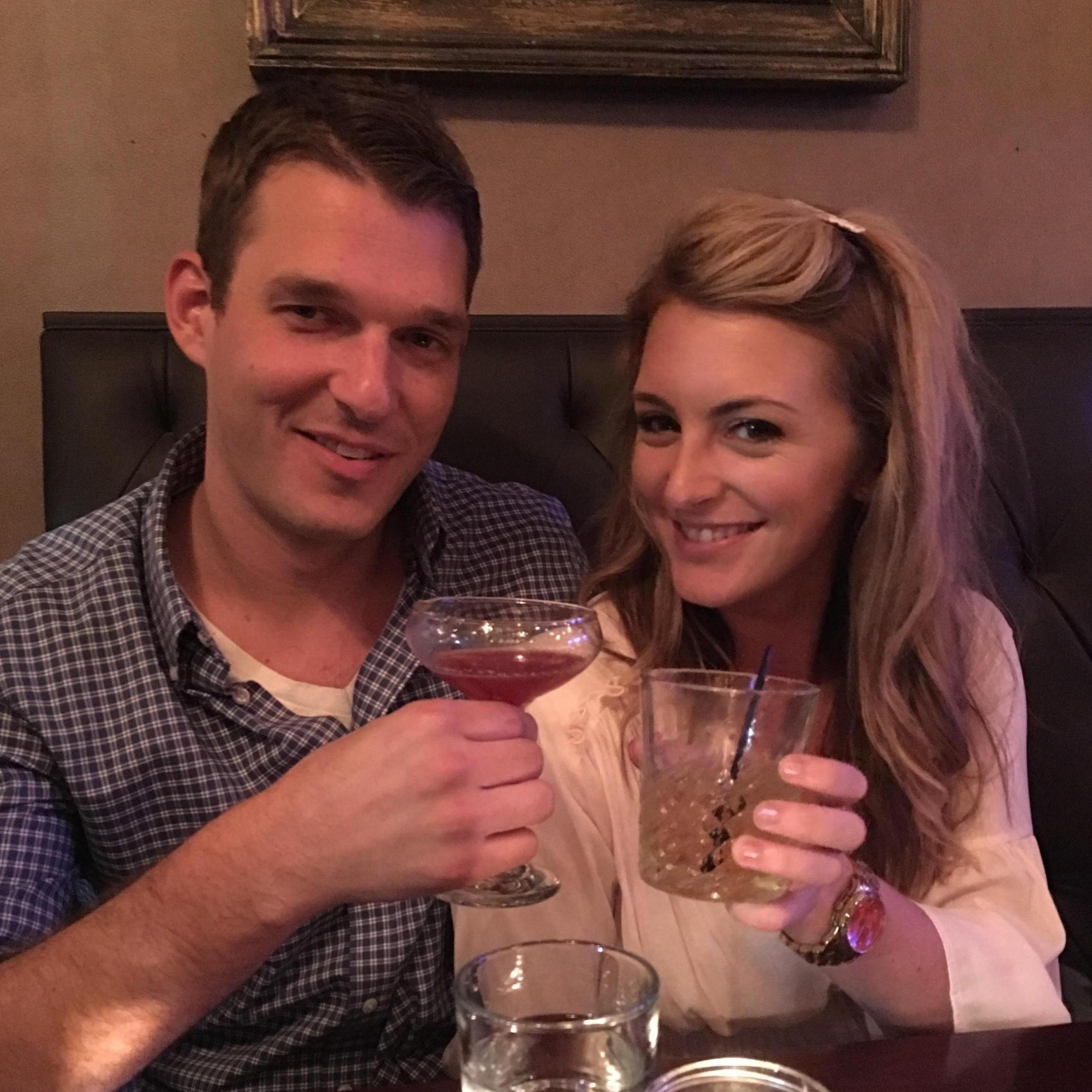 We are Dungeon Masters at our favorite cocktail bar.