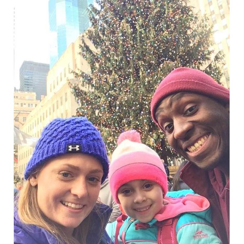 Took Lilly to NYC! Kory even trekked with us to take Lilly to the American Girl Store