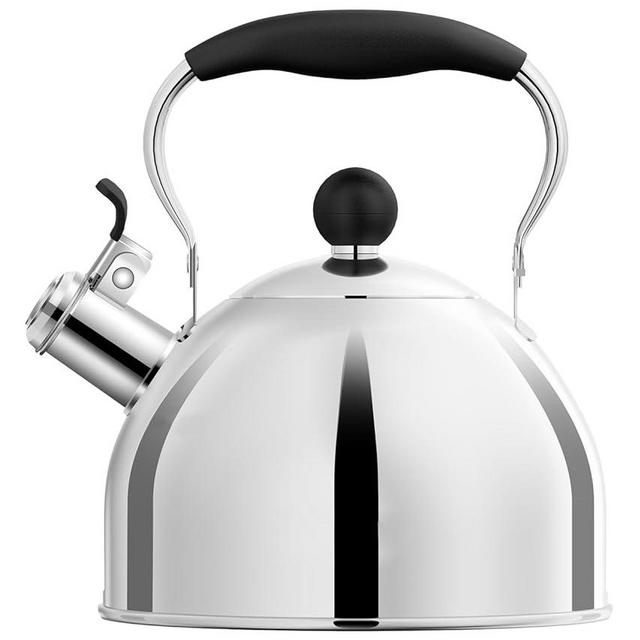 Whistling Tea Kettle for Stovetop, 2 Quart/1.8L Food Grade Stainless Steel Tea Pot, Hot Water Kettle, Water Boilers, Small Tea Kettle for Tea and Coffee (Stainless Steel)