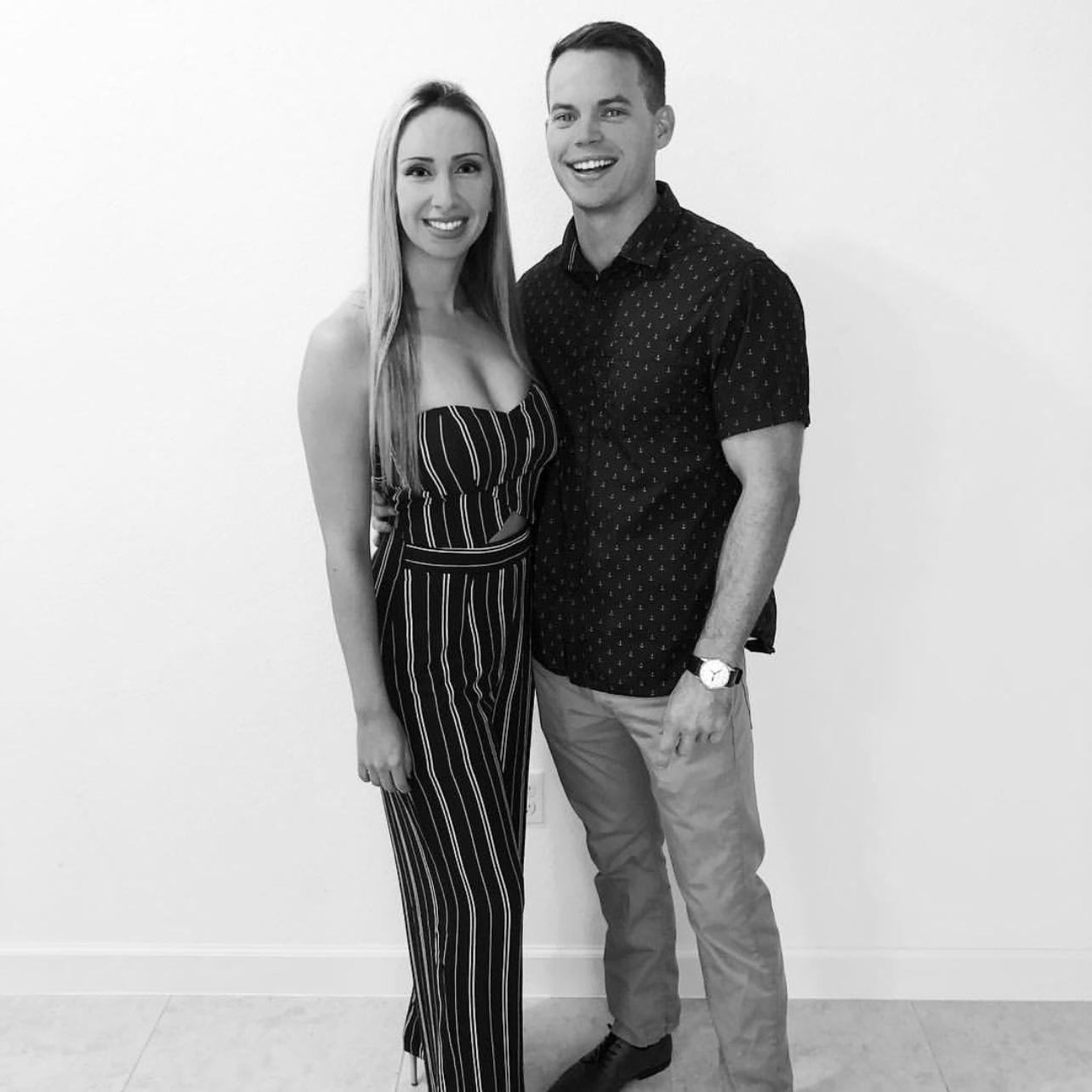 Our first photo together