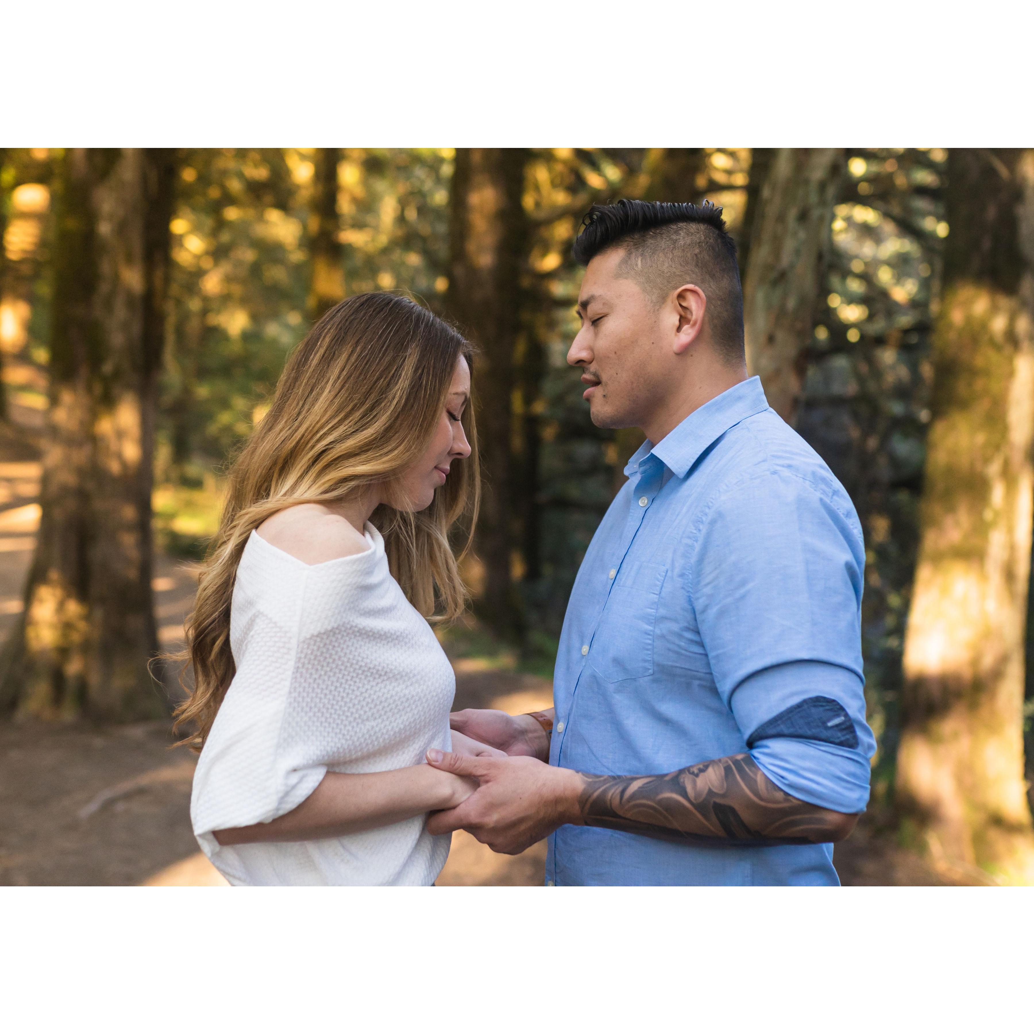 Prayer has been one of the most important and powerful things in our relationship!  He prayed for me and with me on our first date and still does today!