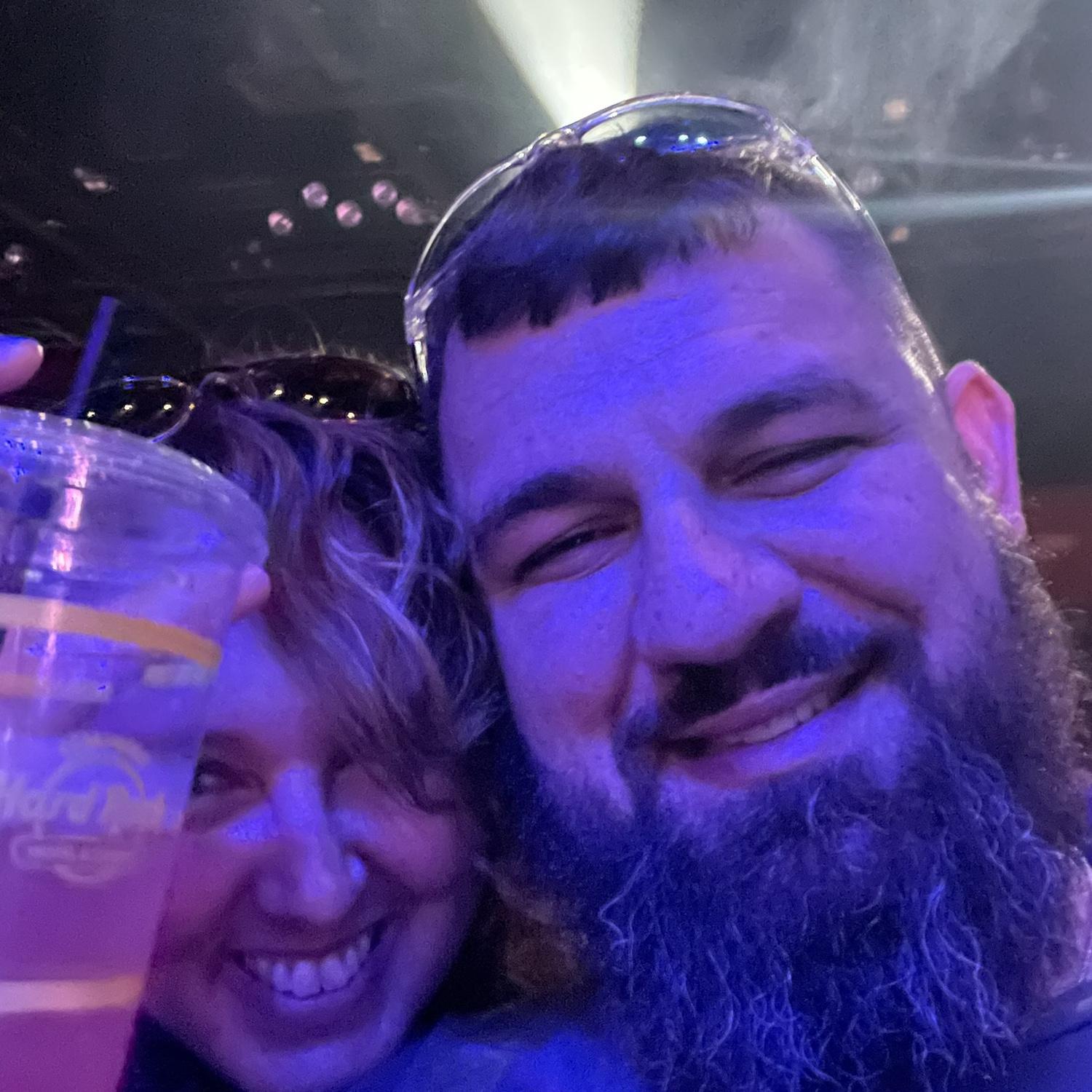 Having fun at concerts we attend!