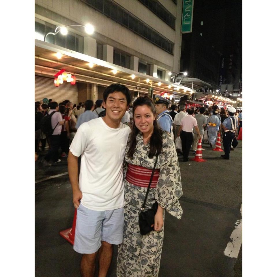 A Japanese festival before we even started dating...