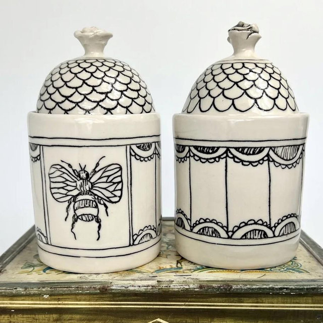 Woodland Animal Lace Sugar Jar — Hope + Mary