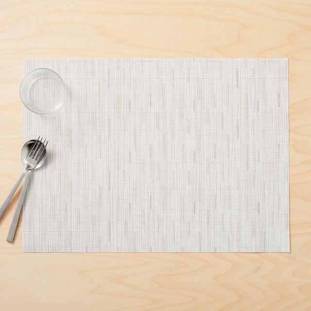 Chilewich Easy Care Bamboo Placemat, Coconut, Set Of 4