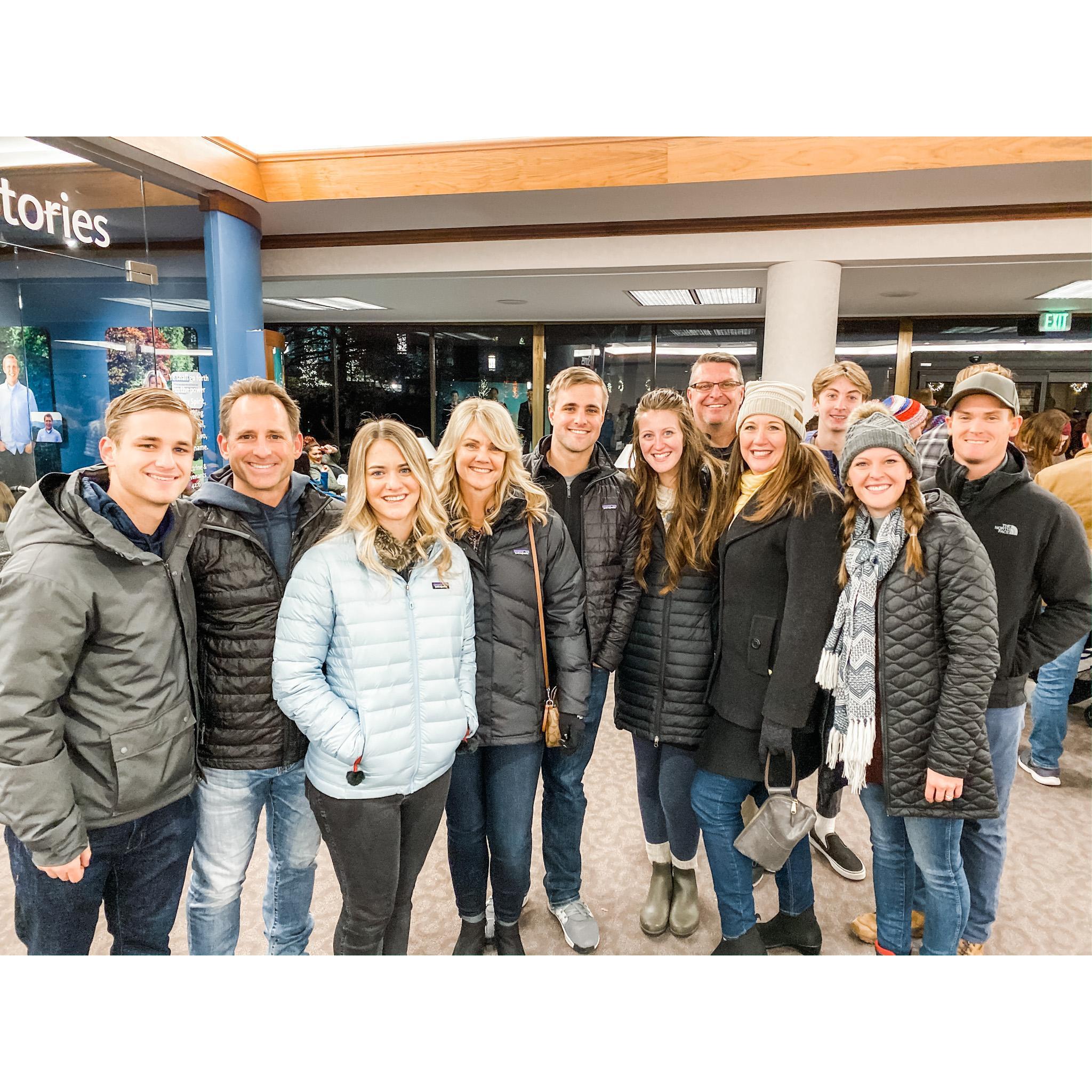 It was so special having both of our families together to see the lights at Temple Square.