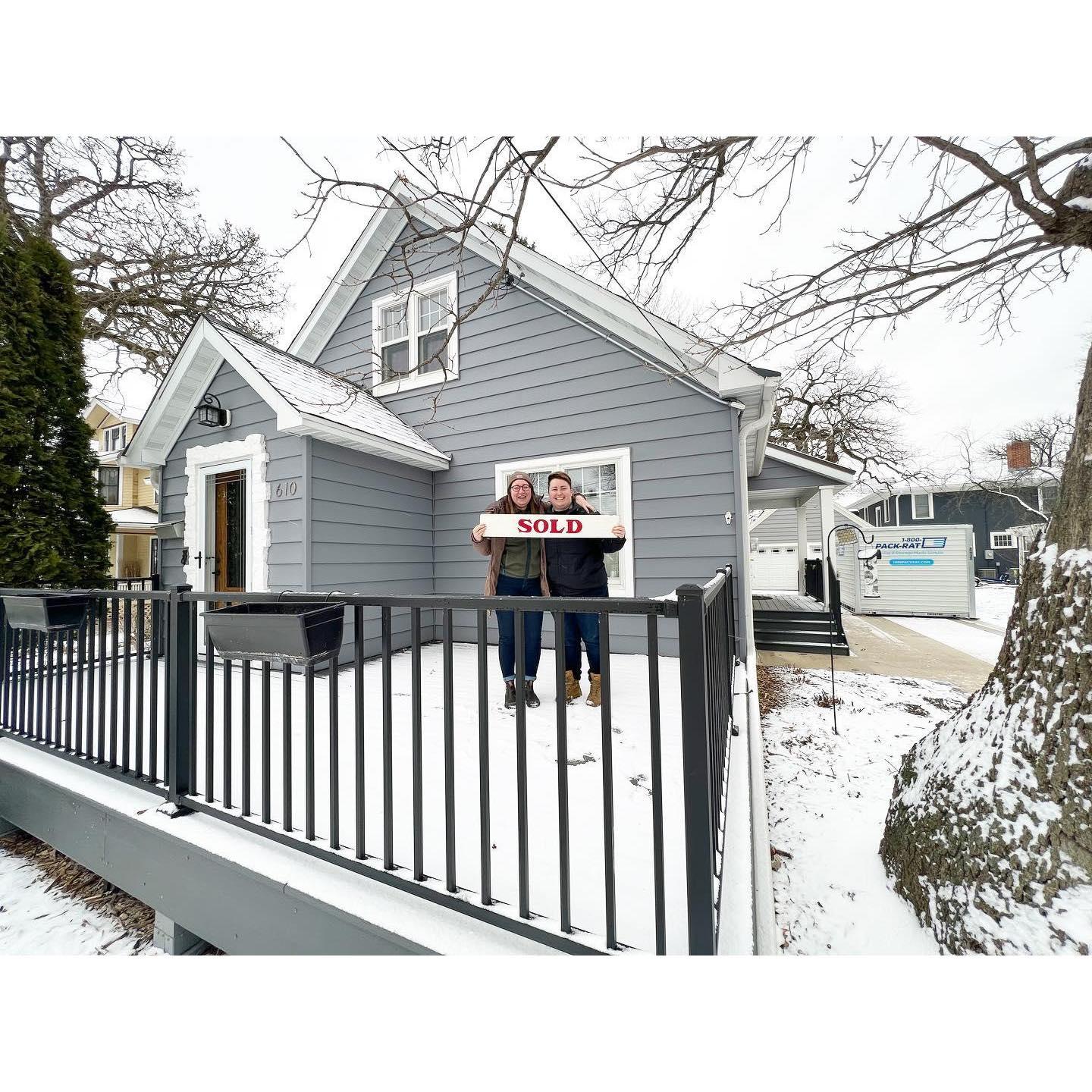 Our first house together.