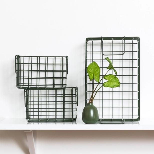 The Baskets in Olive - Mustard Made