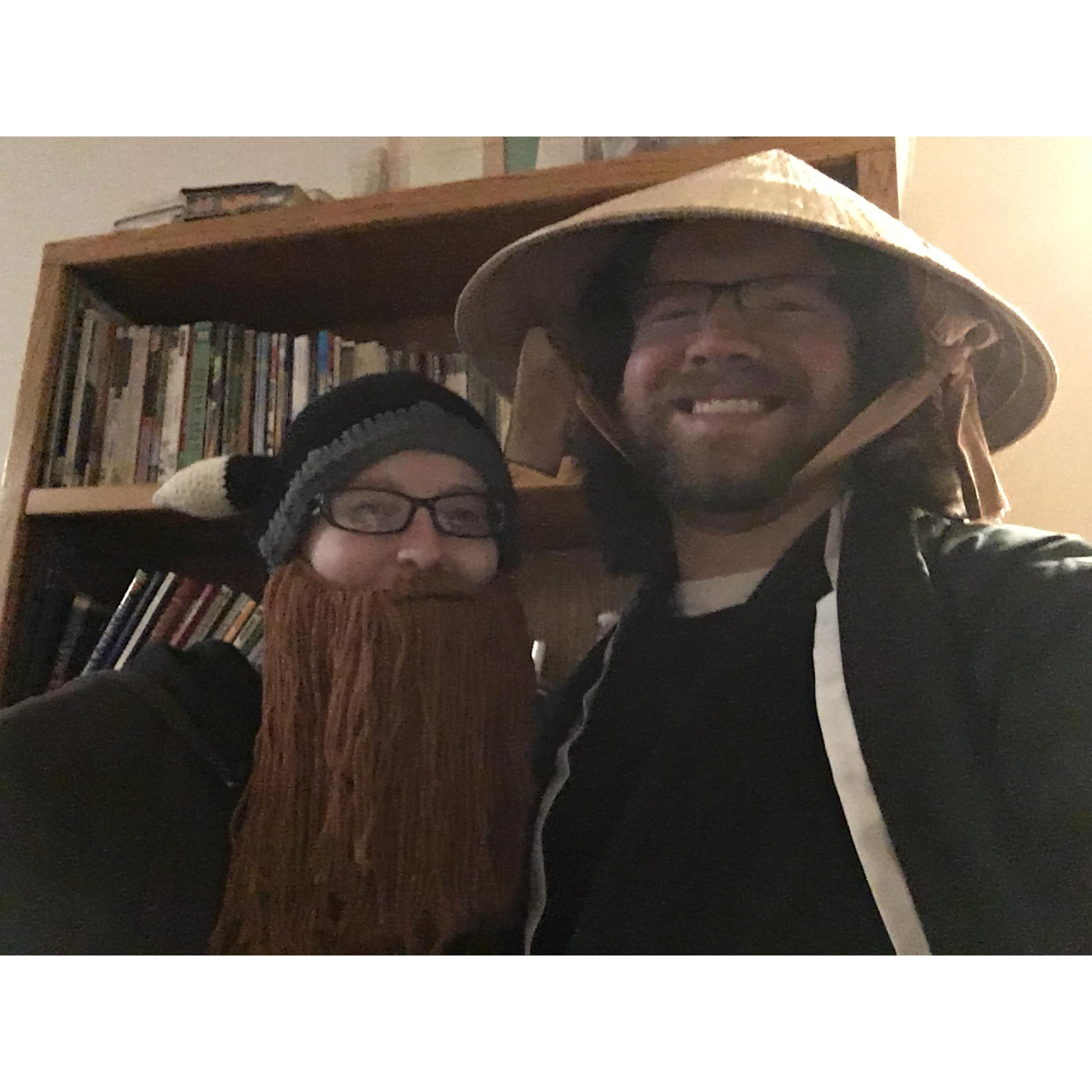 Our Halloween costumes!