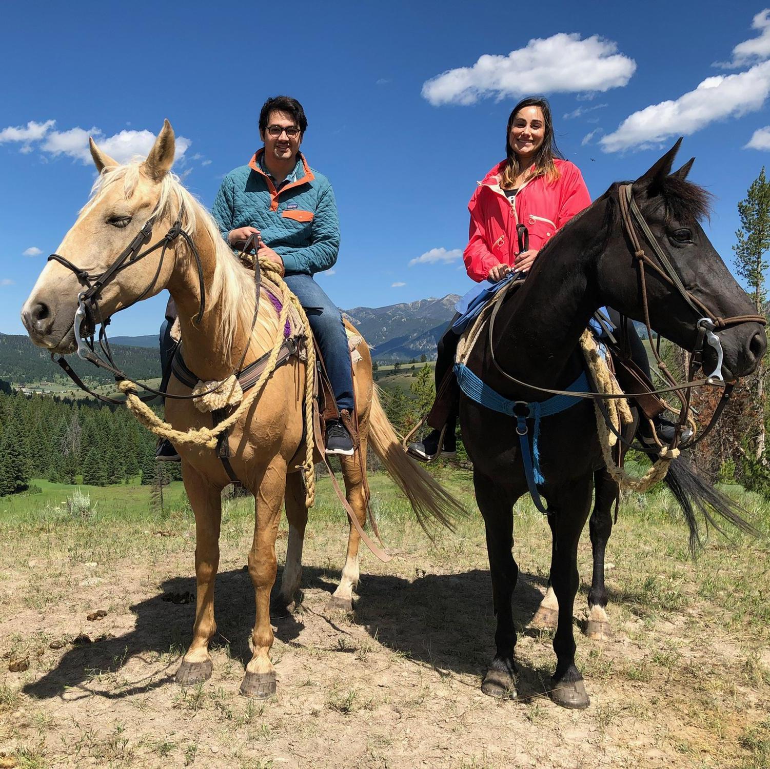 Joanna attempted to get Jeff into horseback riding