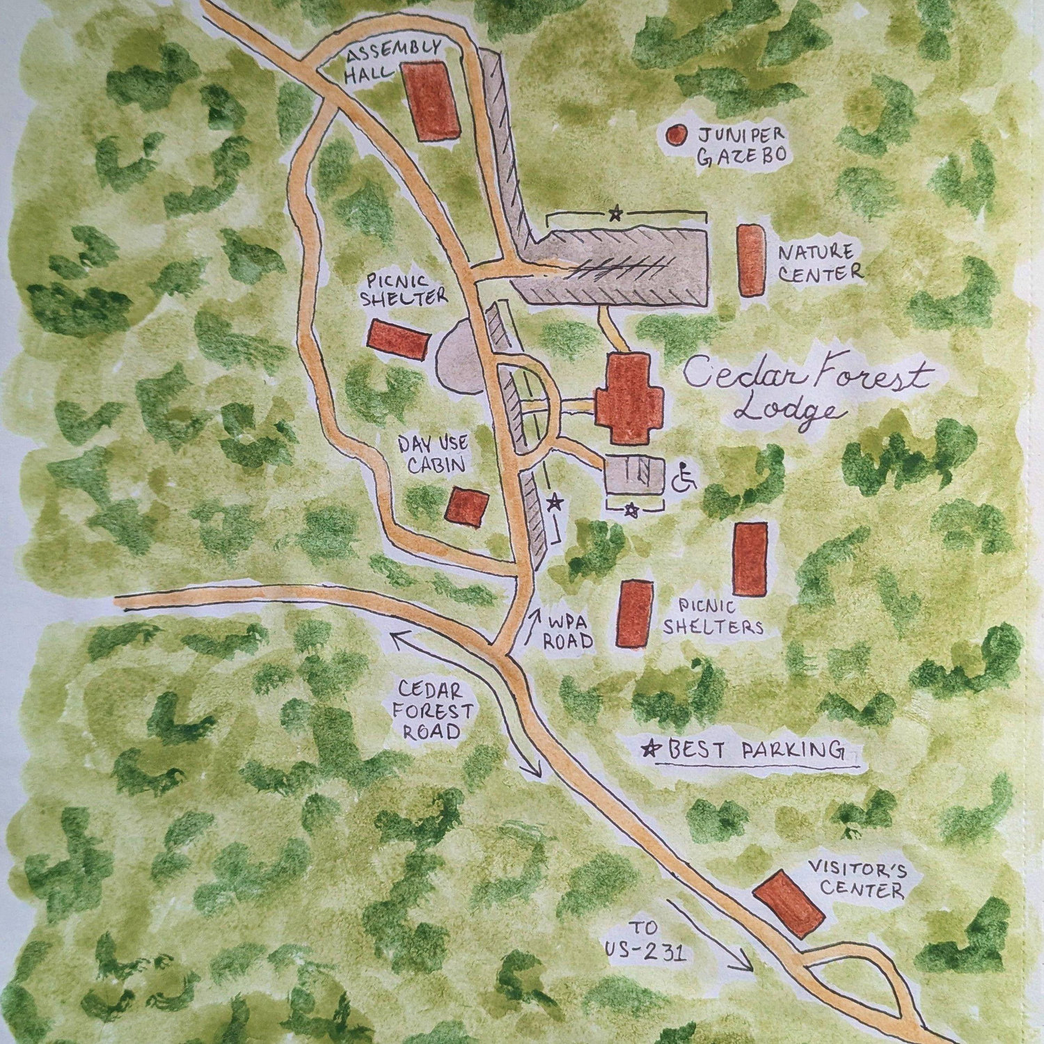 Here's a map of the venue!