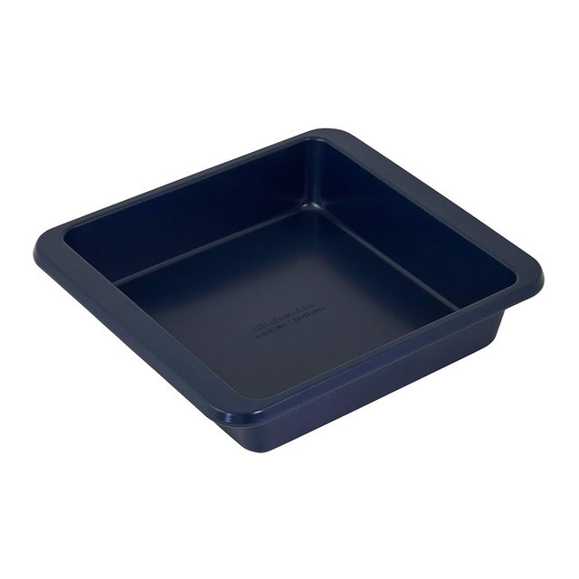 KitchenAid 9in Nonstick Aluminized Steel Square Cake Pan, Ink Blue