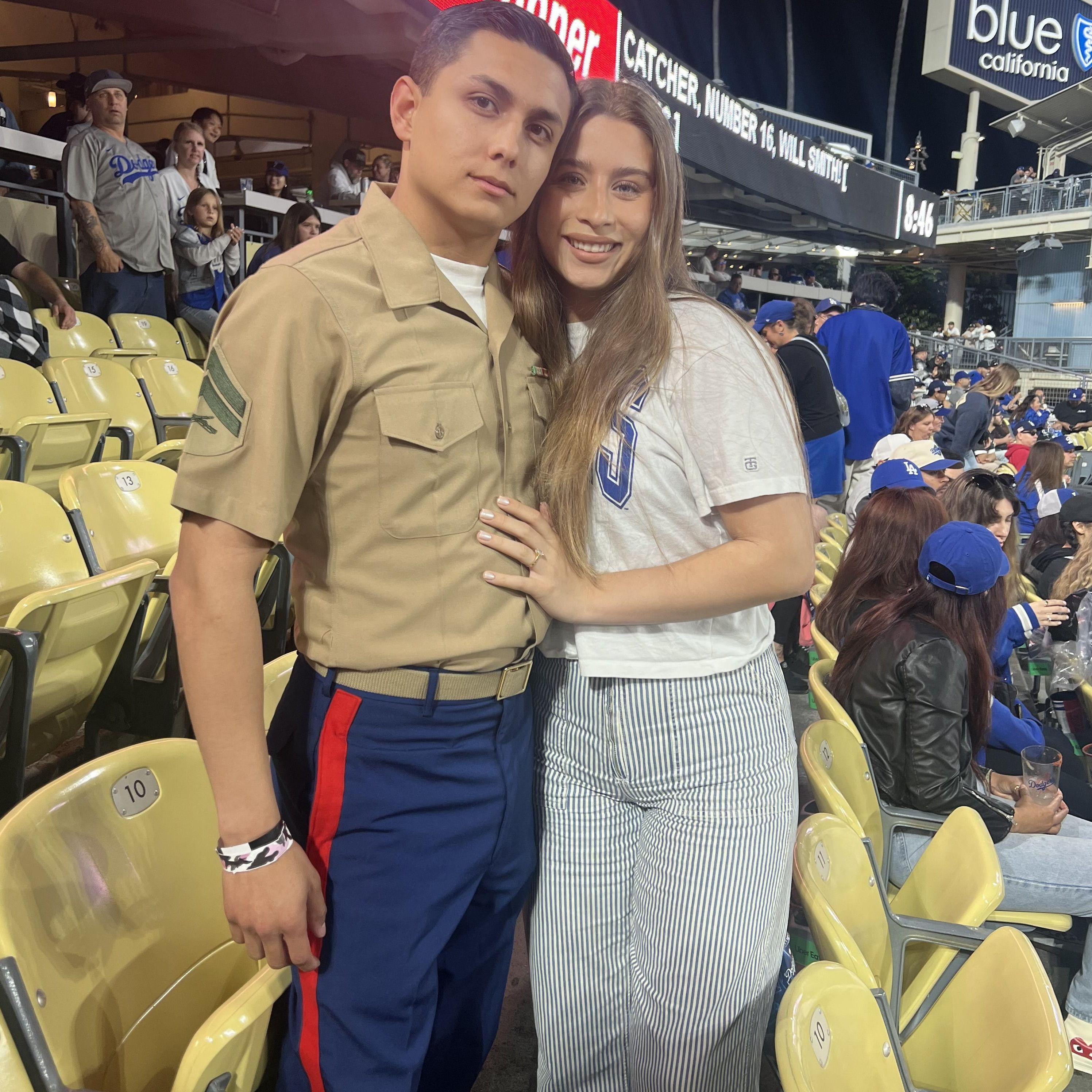 military appreciation night @ dodger's stadium