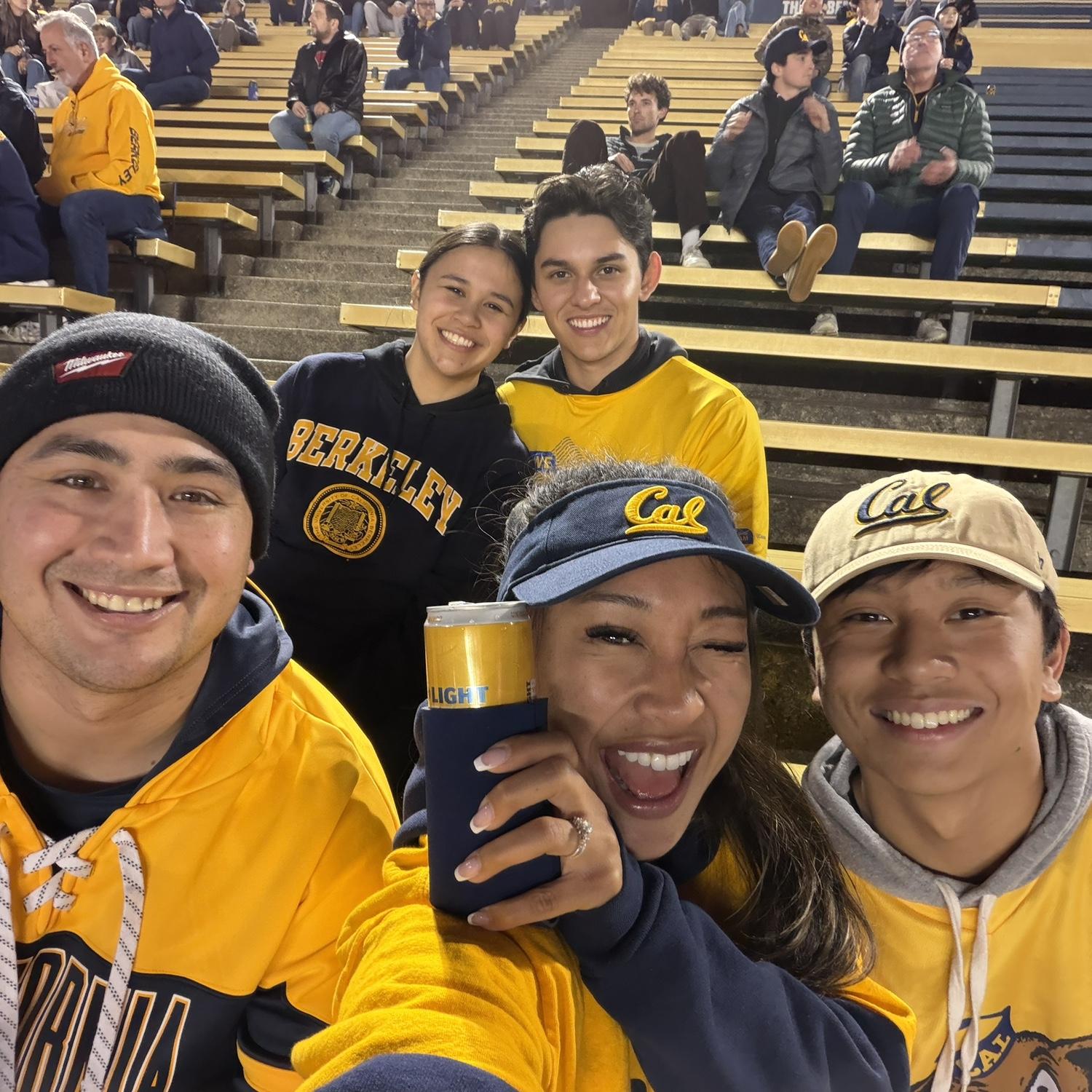 Berkley football game with the cousins