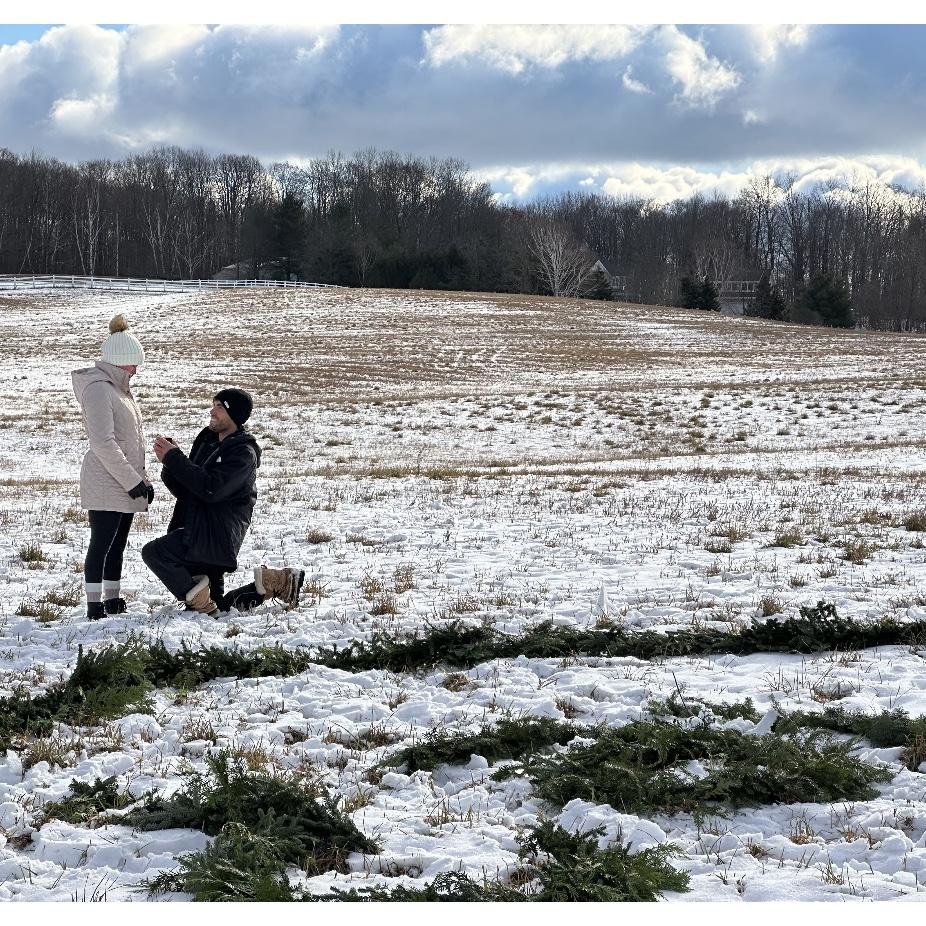 Cole proposing on polo field.