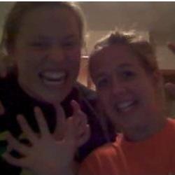 Jenna with matron of honor Amanda