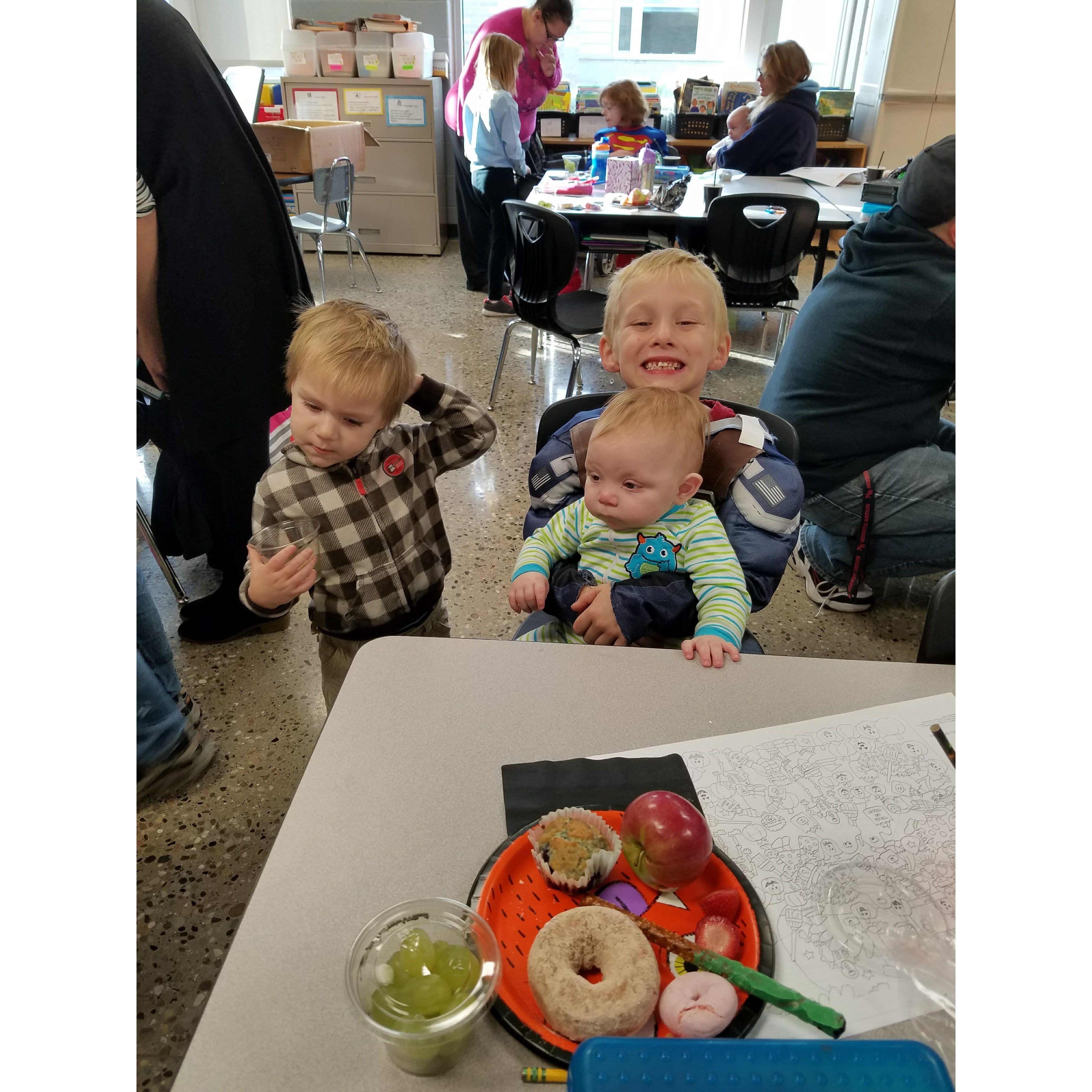 Brides 3 boys Caje, Mason and Zayne!