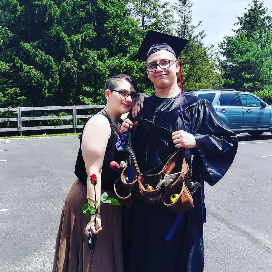 Supporting him at his graduation! Class of 2020!!