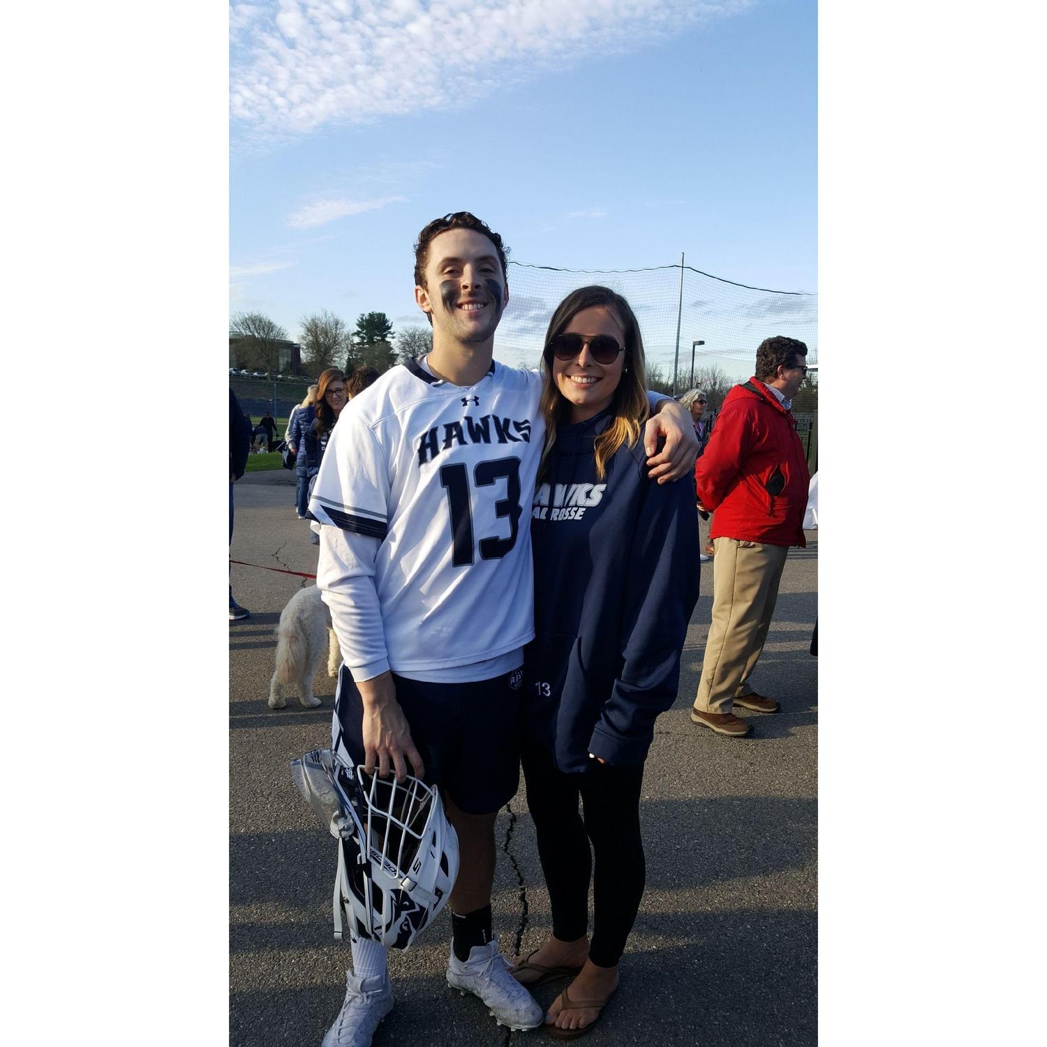 Nick's Senior Lacrosse Game in 2019!