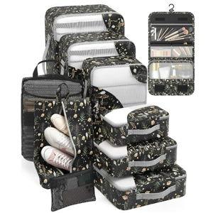 ALL INCLUDED 10 Set Durable Packing Cubes for Suitcases