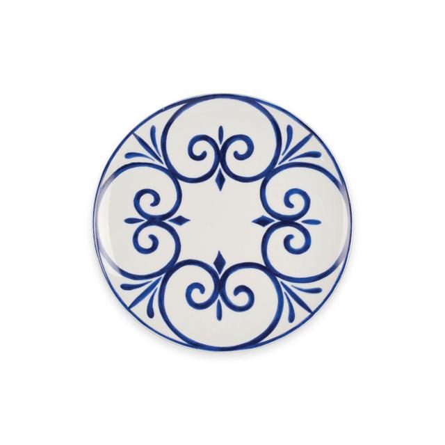 Everyday White® by Fitz and Floyd® Bistro Blue Palazzo Salad Plate