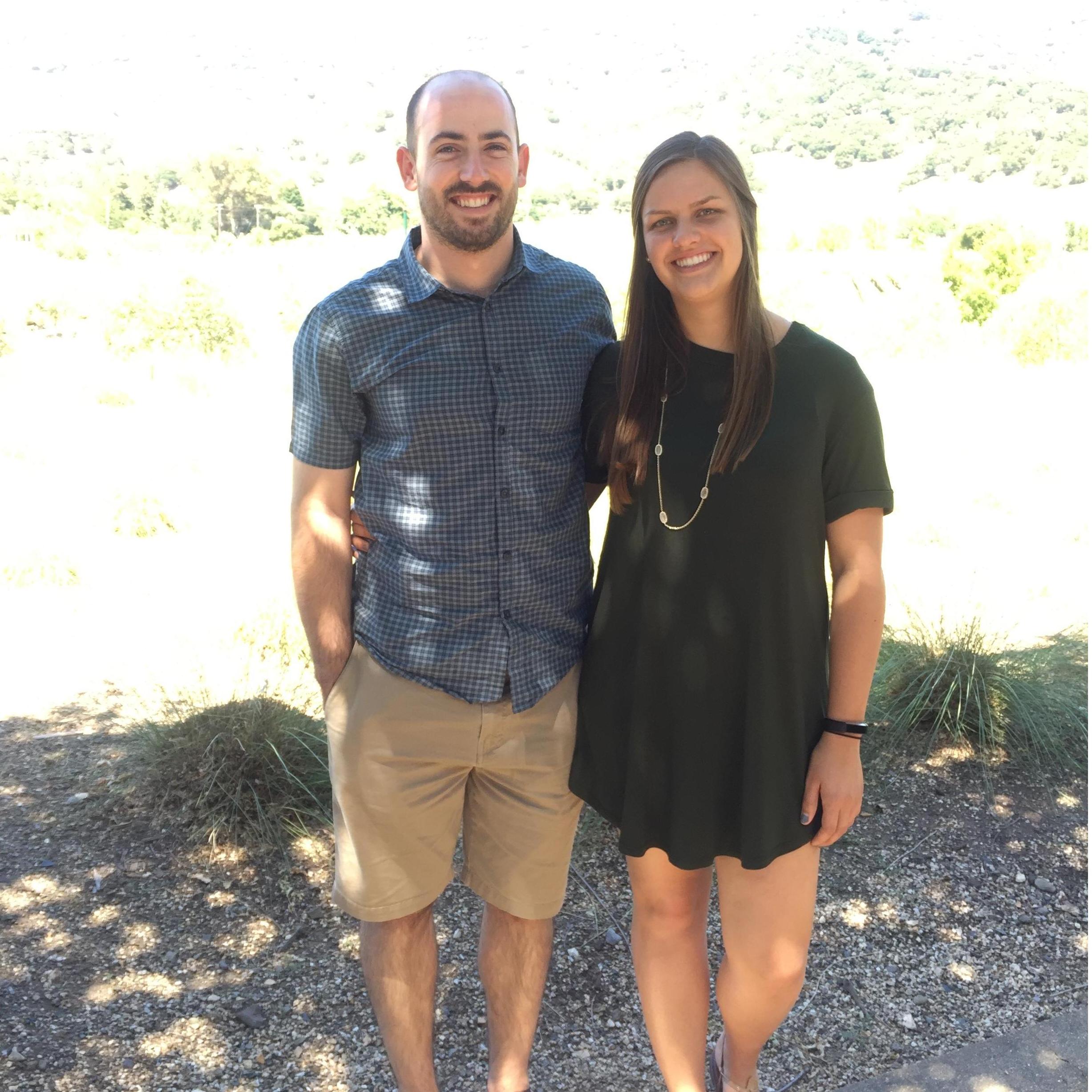 At a Lede Family Winery in Napa with Erin's family.