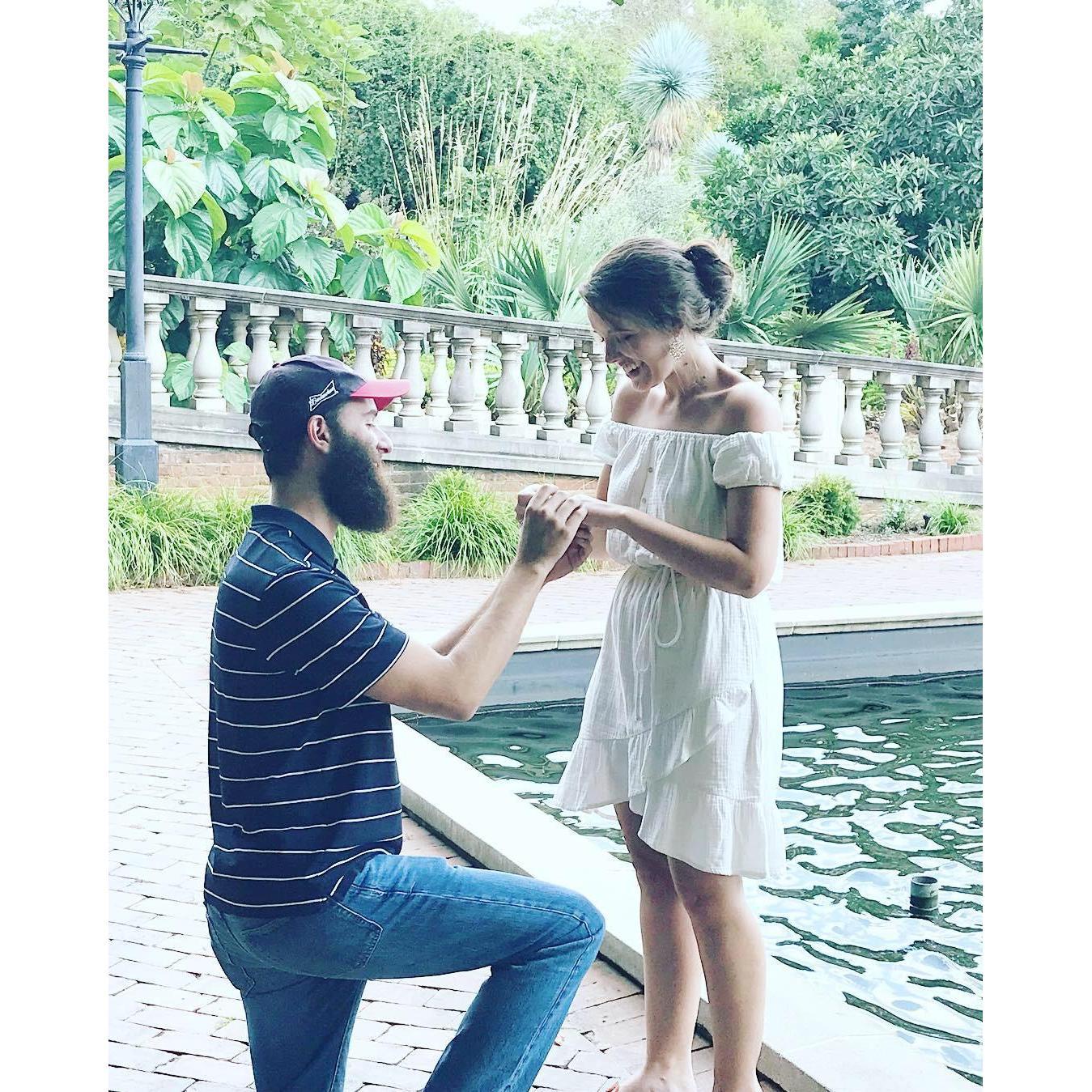 September 2018 - the day that Chris proposed in the gardens at the Columbia Riverbanks Zoo. Otherwise known as the happiest and most exciting day of my life