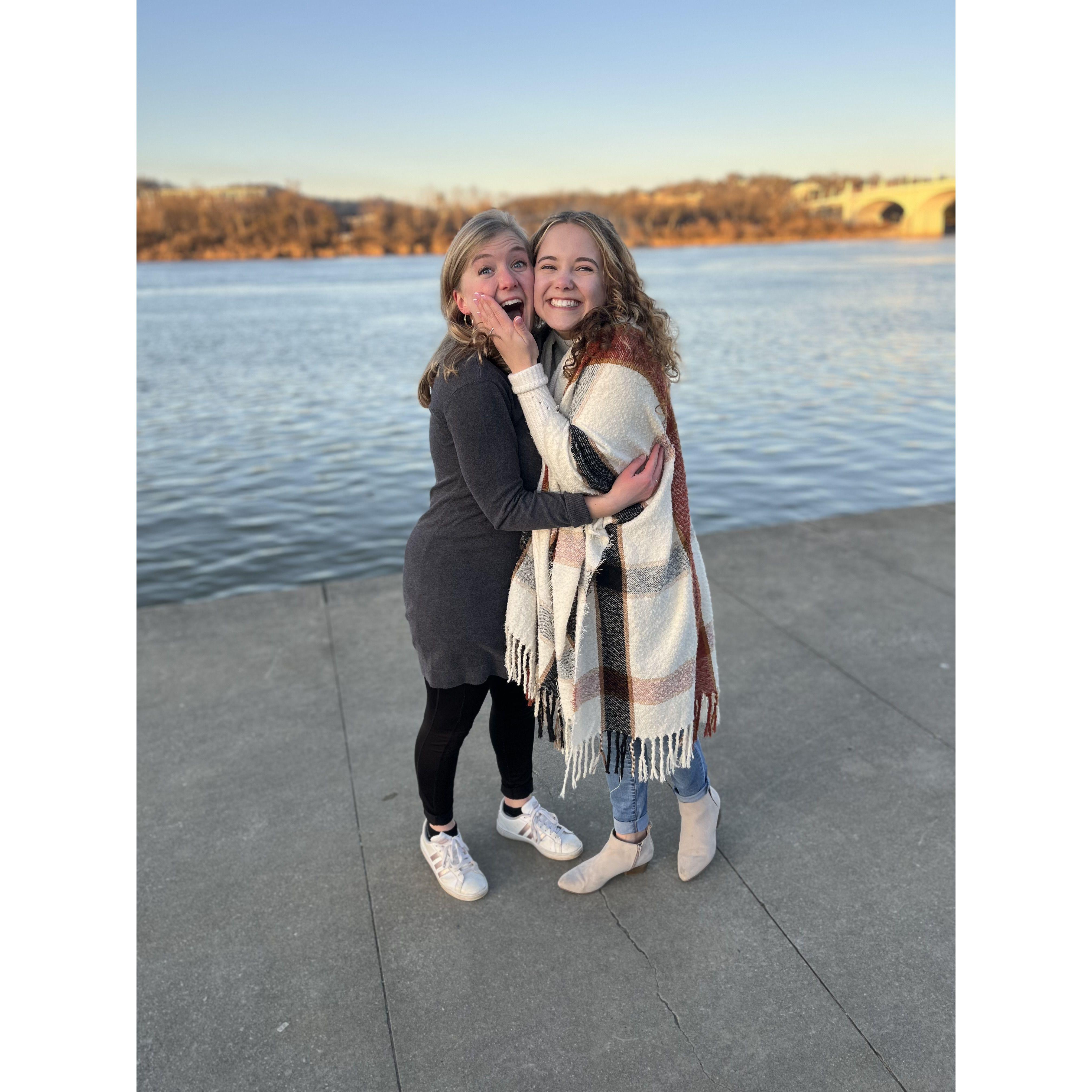 Marie took pictures of us after we got engaged and we LOVE HER