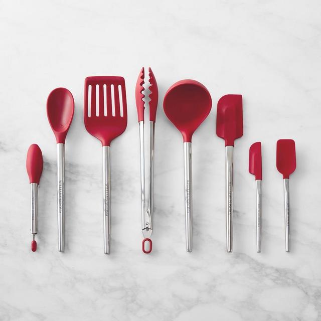 Williams Sonoma Stainless-Steel Silicone Utensils, Set of 7, Red