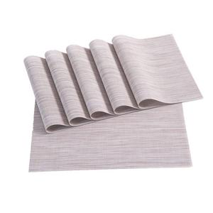 Placemats,Placemats for Dining Table,Heat-resistant Placemats, Stain Resistant Washable PVC Table Mats,Kitchen Table mats,Set of 6 (2:LINEN)