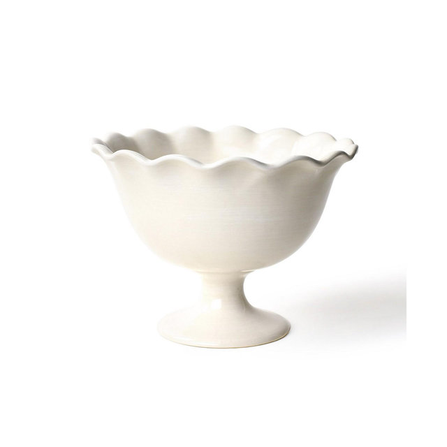 Coton Colors Signature White Ruffle Trifle Bowl