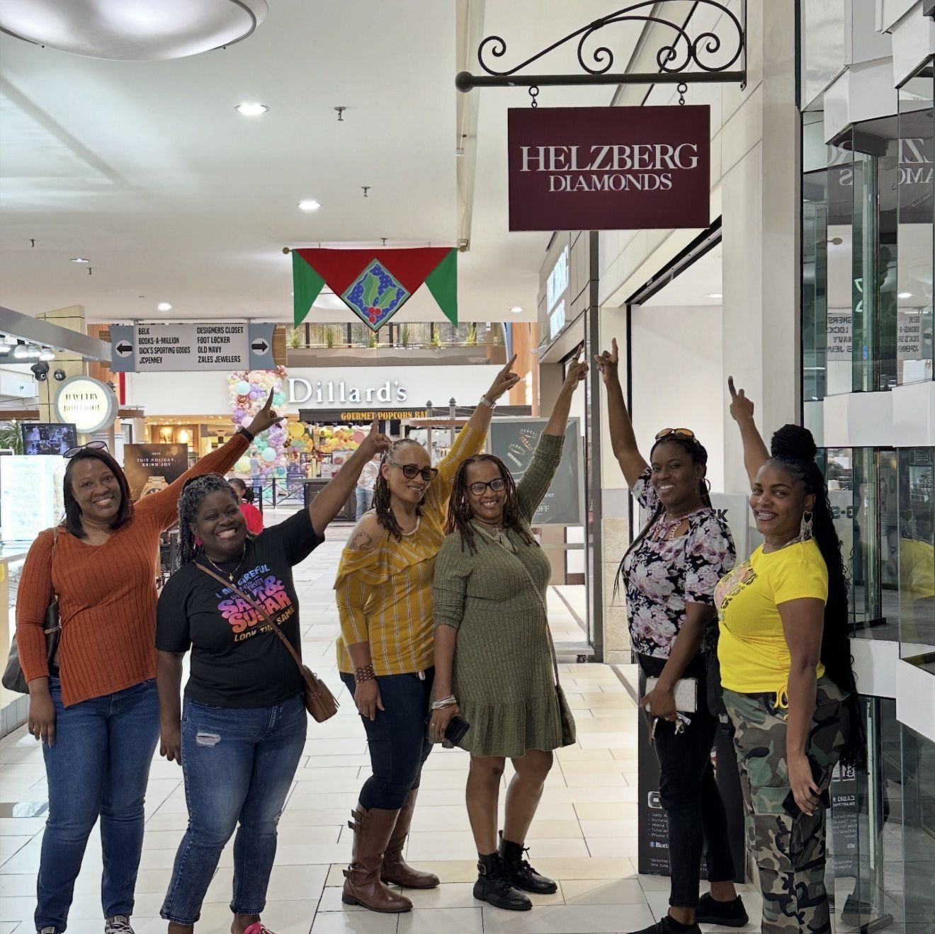 My Ya-Ya Sisters sending pic to Trishia to say hey look where we are (LOL)