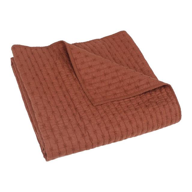 Cross Stitch Adobe Quilted Throw - Levtex Home